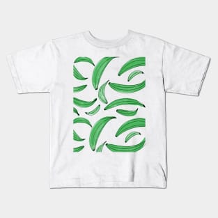 Watercolor bananas - green Kids T-Shirt